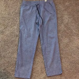 Linen Cotton Blend Pants